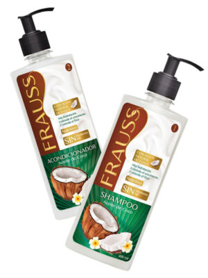 KIT SHAMPOO MAS ACONDICIONADOR FRAUSS ACEITE COCO 400ML+400ML